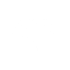 white icon of a barking dog